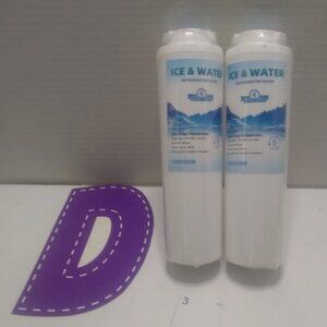 ICE &WATER UKF8001 Replacement Refrigerator Water Filters 2 Pack